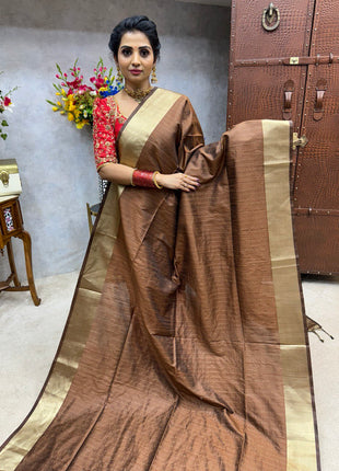 Semi Raw Silk Sarees