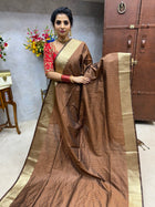 Semi Raw Silk Sarees