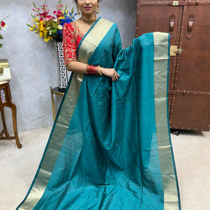 Semi Raw Silk Sarees