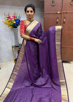 Semi Raw Silk Sarees