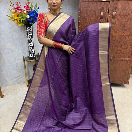 Semi Raw Silk Sarees