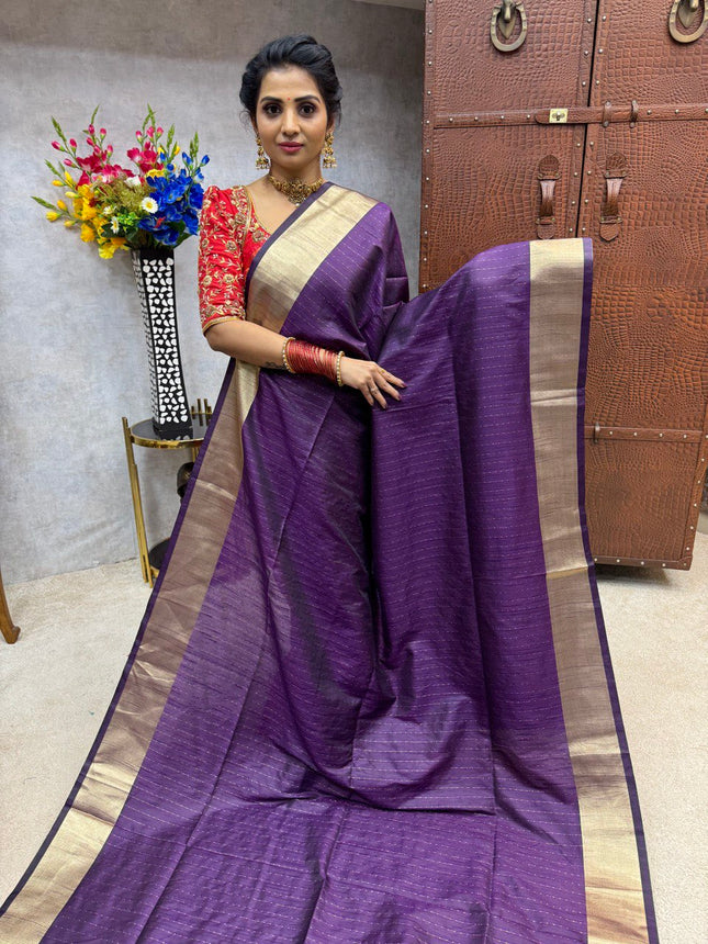 Semi Raw Silk Sarees