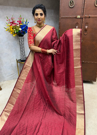 Semi Raw Silk Sarees