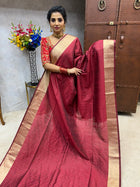 Semi Raw Silk Sarees