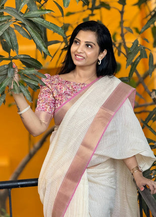 Jute Cotton Kashmiri Pallu