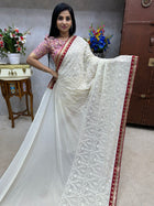 Georgette with Embroidery