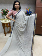 Georgette with Embroidery