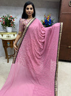 Georgette with Embroidery