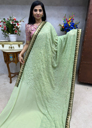 Georgette with Embroidery
