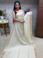 Semi Raw Silk Sarees