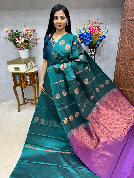 Border Less Kanchi Silk