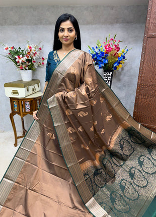 Premium Kanchi Silver Zari