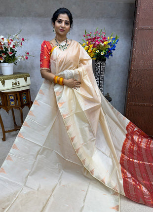 Semi Raw Silk Sarees