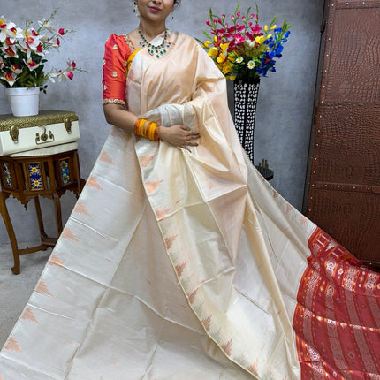 Semi Raw Silk Sarees