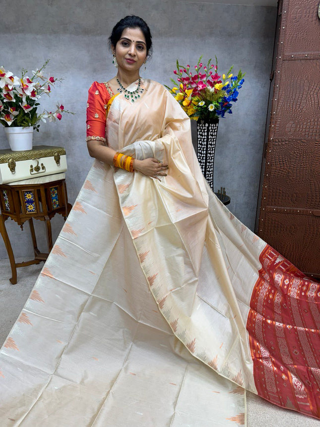 Semi Raw Silk Sarees