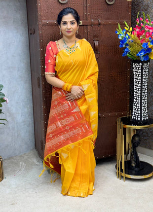 Semi Raw Silk Sarees