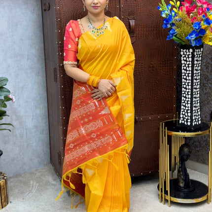 Semi Raw Silk Sarees