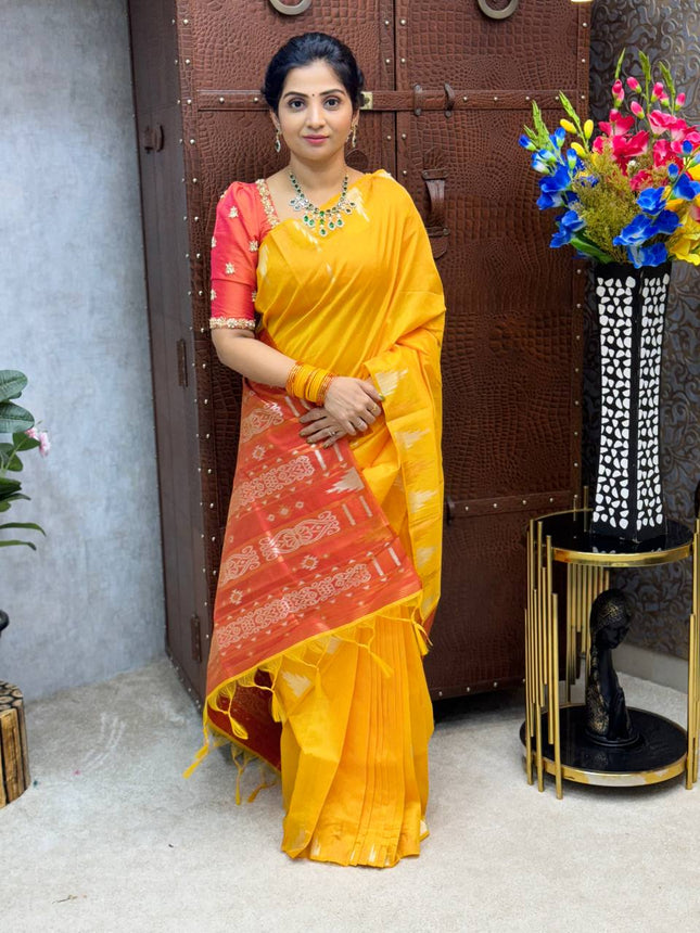 Semi Raw Silk Sarees