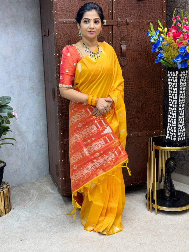 Semi Raw Silk Sarees