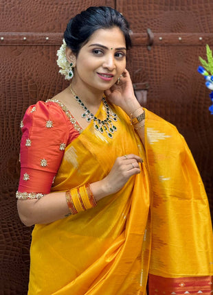 Semi Raw Silk Sarees