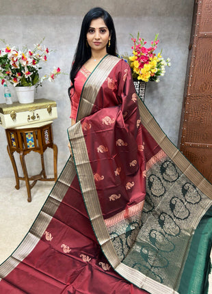 Premium Kanchi Silver Zari