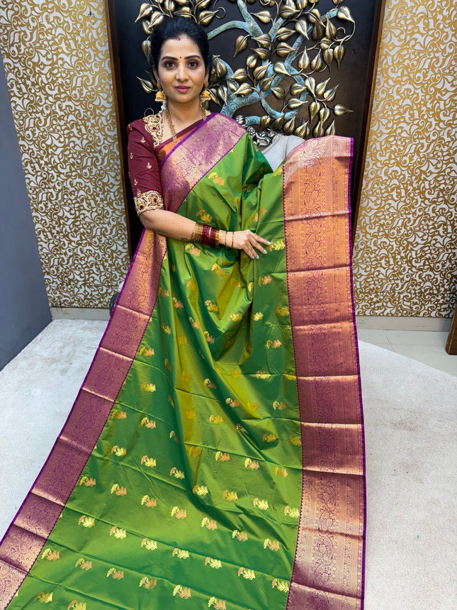 Premium Kanchi Gold Zari