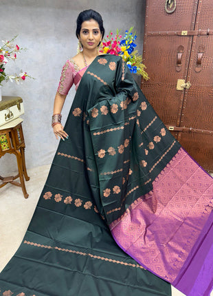 Border Less Kanchi Silk