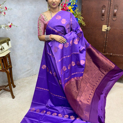 Border Less Kanchi Silk