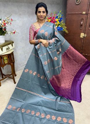 Border Less Kanchi Silk