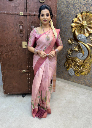Printed silk