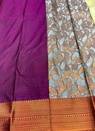 Triple Shade Kanchi Silk