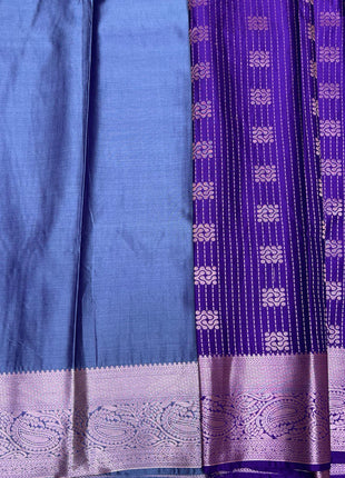 Kanchi silk Rose Gold Zari