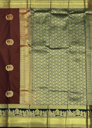 Premium Kanchi Gold Zari