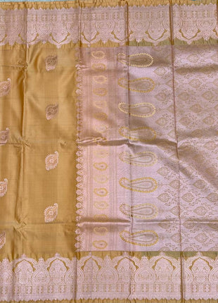 Premium Kanchi Rose Gold Zari