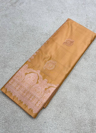 Premium Kanchi Rose Gold Zari