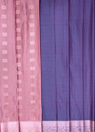 Kanchi silk Rose Gold Zari