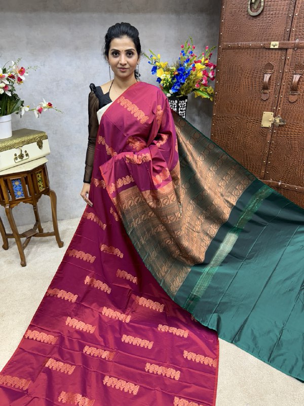 Border Less Kanchi Silk