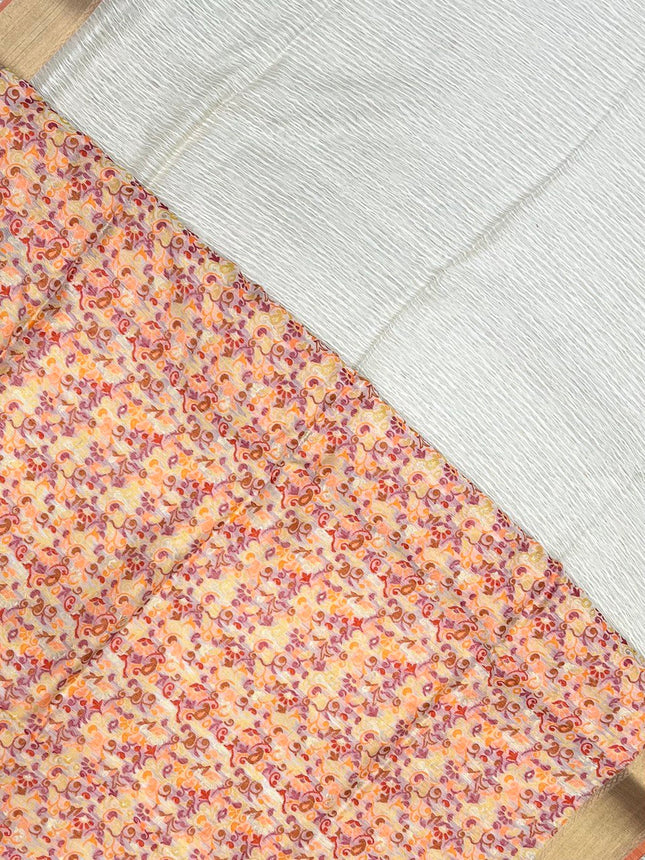 Jute Khadi Kashmiri Pallu