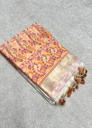 Jute Cotton Kashmiri Pallu