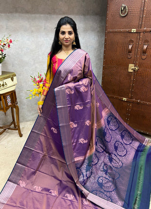 Premium Kanchi Silver Zari