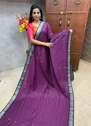 Kalyani Cotton Silver Zari