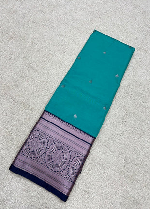 Premium Kanchi Silver Zari