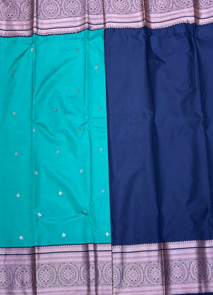 Premium Kanchi Silver Zari