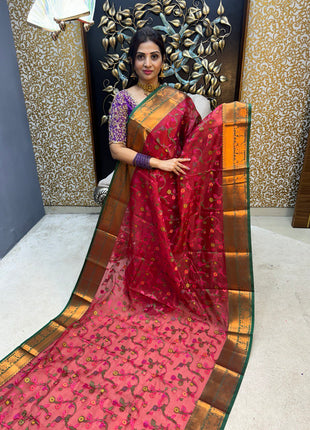 Semi Raw Silk Sarees