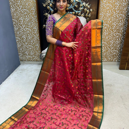 Semi Raw Silk Sarees