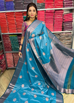 Kanchi Silk Silver Zari