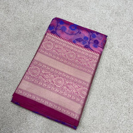 Semi Raw Silk Sarees