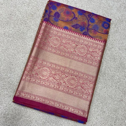 Semi Raw Silk Sarees