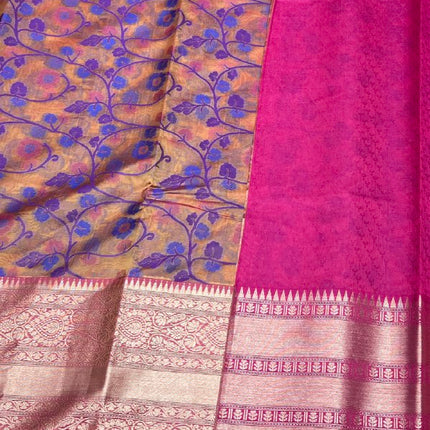 Semi Raw Silk Sarees