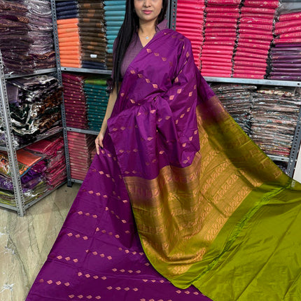 Border Less Kanchi Silk